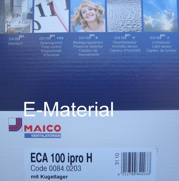 Maico ECA 100 IPRO H Lüfter - mit Feuchtesteuerung - DN100
