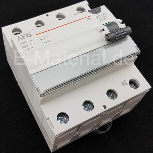 AEG Fi-Fehlerstromschutzschalter 40A/0,03A 4-polig