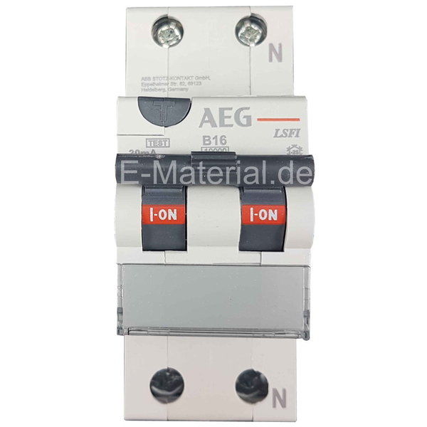 AEG 607842 LSFi- Schalter - Sicherung und Fi in Einem