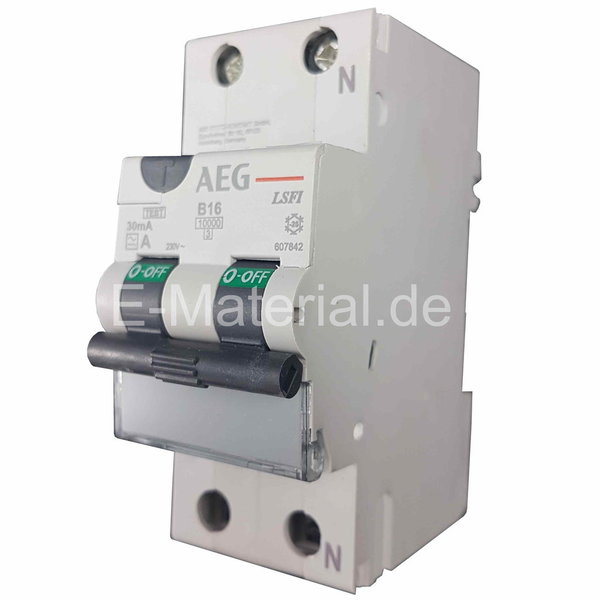 AEG 607842 LSFi- Schalter - Sicherung und Fi in Einem