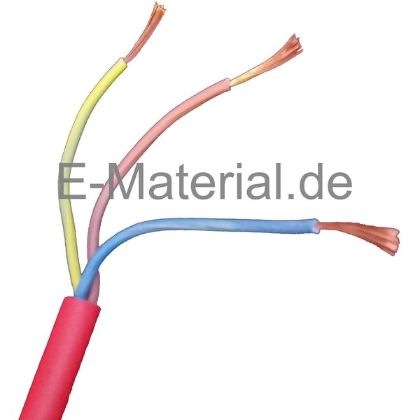 H07RN-F 3G1,5 Kabel flexibel 3x1,5 rot - Ring 50m Gummischlauchleitung