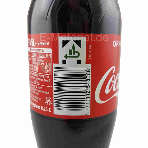 12x Coca Cola / Coke  Flasche a 0,5L